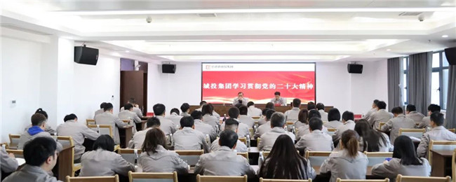 市城投集团召开传达学习党的二十大精神大会